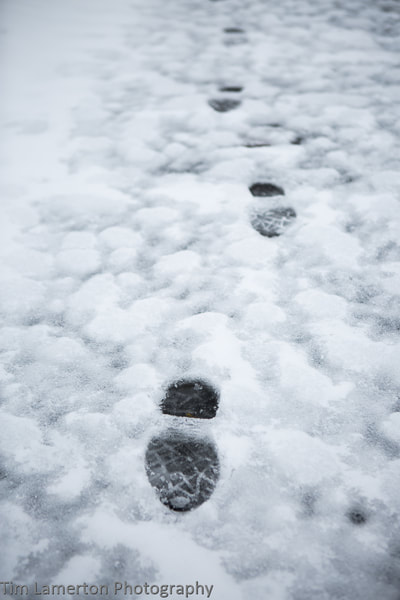 Footprints in the snow, Tim Lamerton Photography, Tim Lamerton
